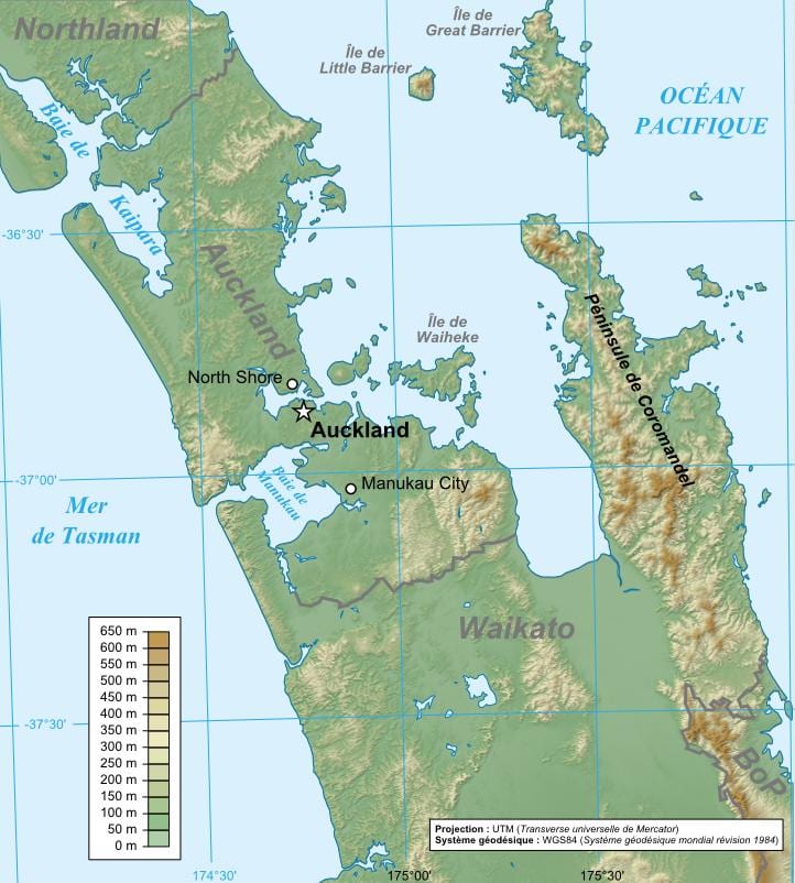 Auckland hartă geologică