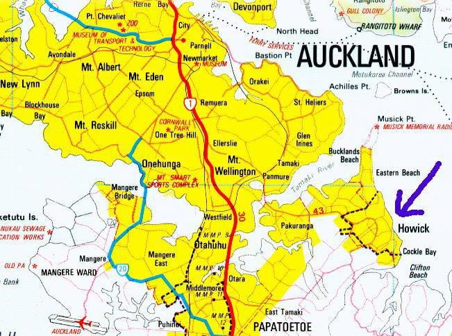 harta Howick Auckland