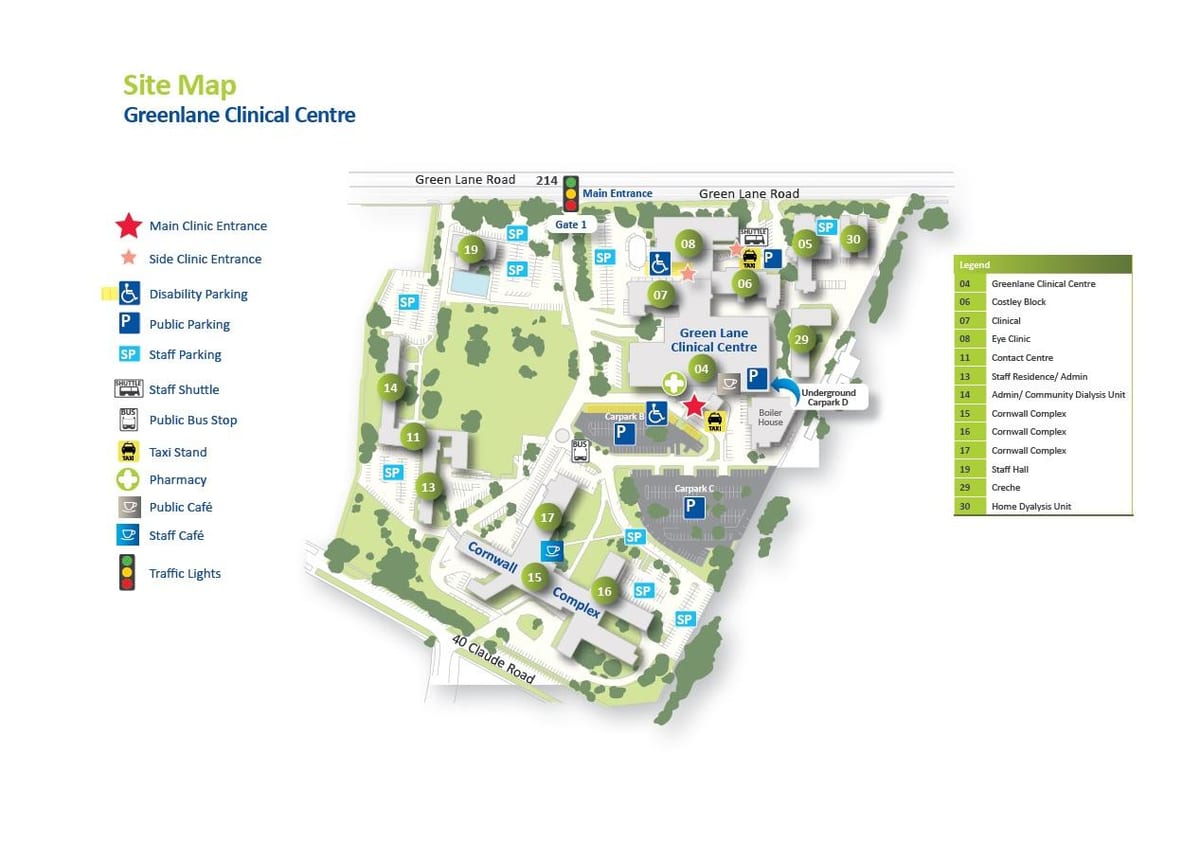 harta Middlemore spital