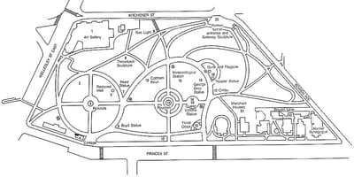 Harta Albert park din Auckland