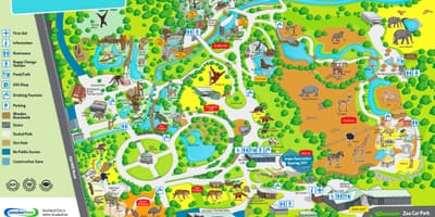 Harta Auckland zoo