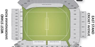Harta Eden park din Auckland